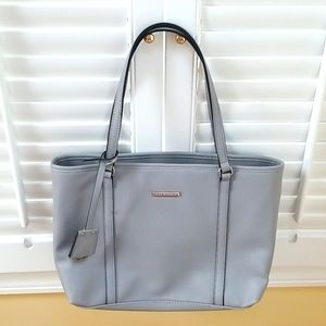 Dana Buchman Tote Grey Vegan Leather Like New!